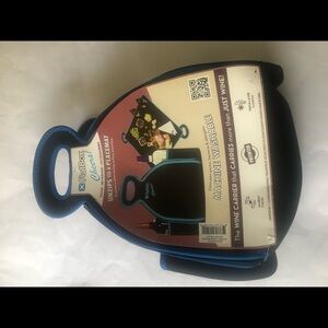 Flatbox Wine Tote / Carrier machine washable - durable NWT